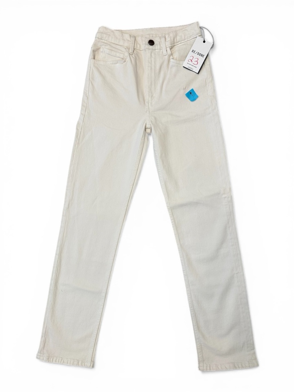 Re/Done Originals 70's Straight Jeans in Vintage White Women Size 23 NWT $250 - Picture 5 of 12